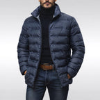 Armin | Men's Quilted Jacket with Modern Design, Warming Autumn Jacket | Everlasting Boutique | Grey