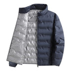 Armin | Men's Quilted Jacket with Modern Design, Warming Autumn Jacket | Everlasting Boutique | Grey