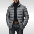 Armin | Men's Quilted Jacket with Modern Design, Warming Autumn Jacket | Everlasting Boutique | Grey