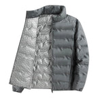 Armin | Men's Quilted Jacket with Modern Design, Warming Autumn Jacket | Everlasting Boutique | Grey