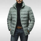 Armin | Men's Quilted Jacket with Modern Design, Warming Autumn Jacket | Everlasting Boutique | Grey