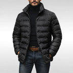Armin | Men's Quilted Jacket with Modern Design, Warming Autumn Jacket | Everlasting Boutique | Grey