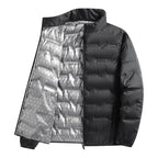 Armin | Men's Quilted Jacket with Modern Design, Warming Autumn Jacket | Everlasting Boutique | Grey