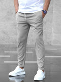 Arthur | Men's Stretch Comfort Trousers, Modern Everyday Trousers | Everlasting Boutique | Grey