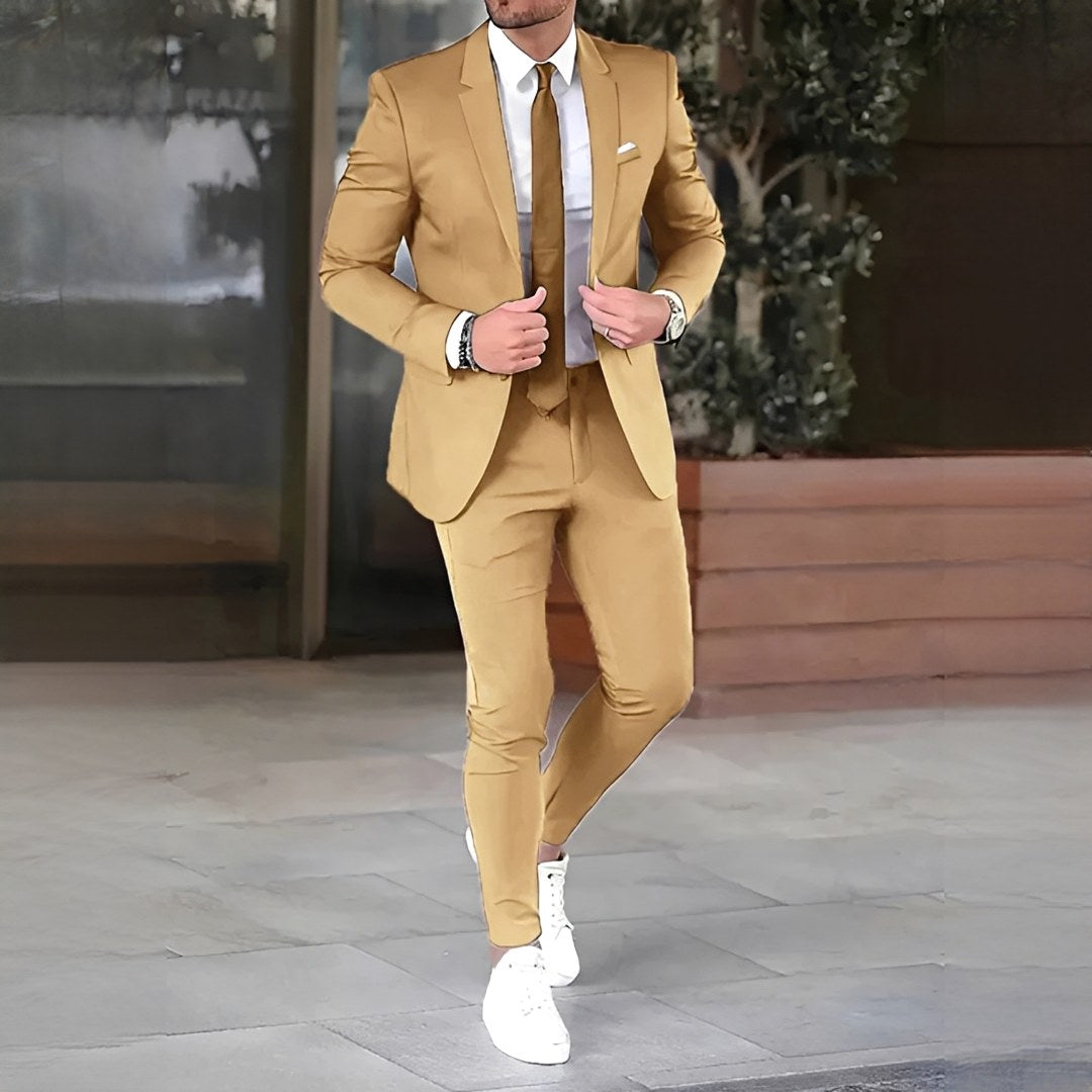 Arthur | Men's Slim-Cut Suit, Elegant Two-Piece Suit | Everlasting Boutique