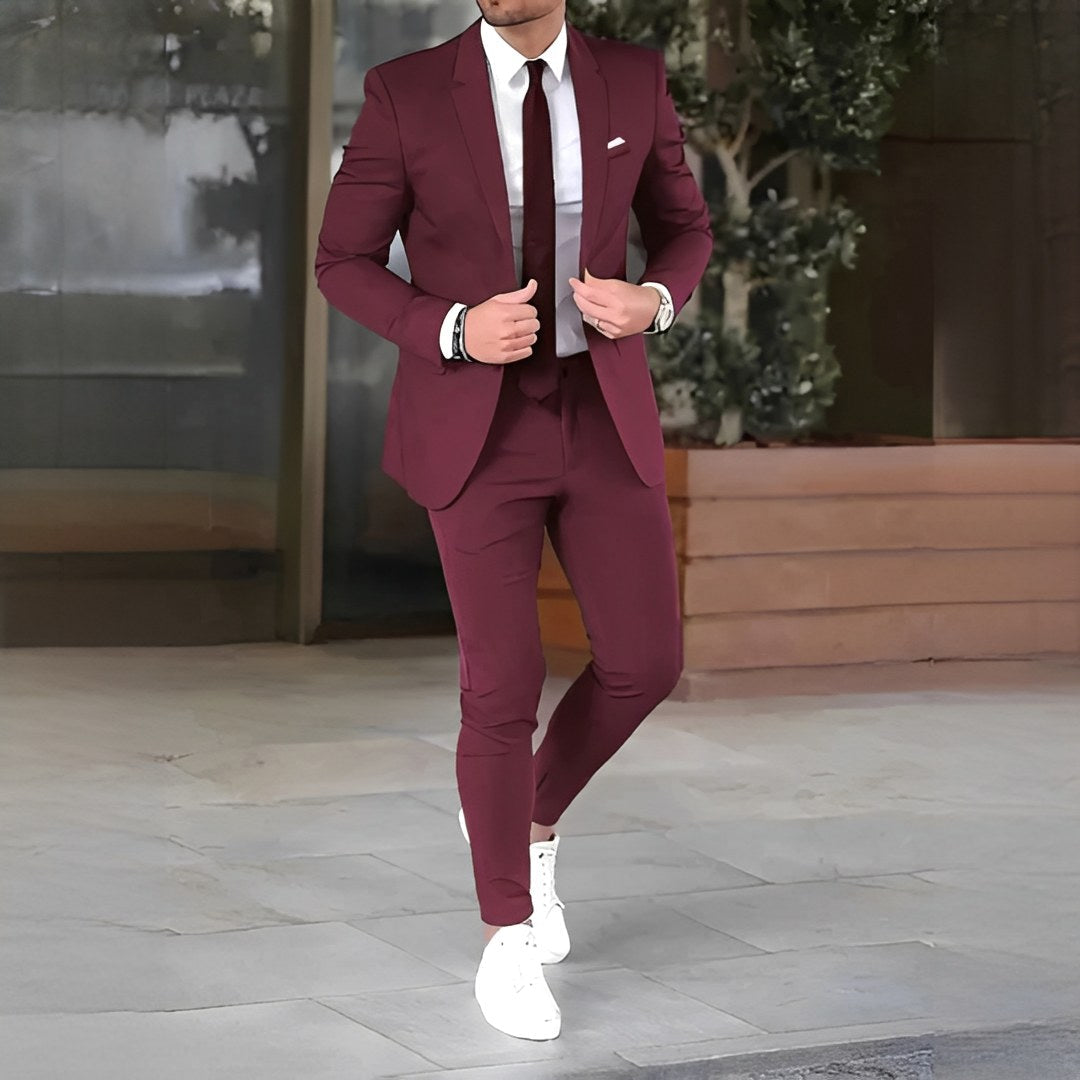 Arthur | Men's Slim-Cut Suit, Elegant Two-Piece Suit | Everlasting Boutique