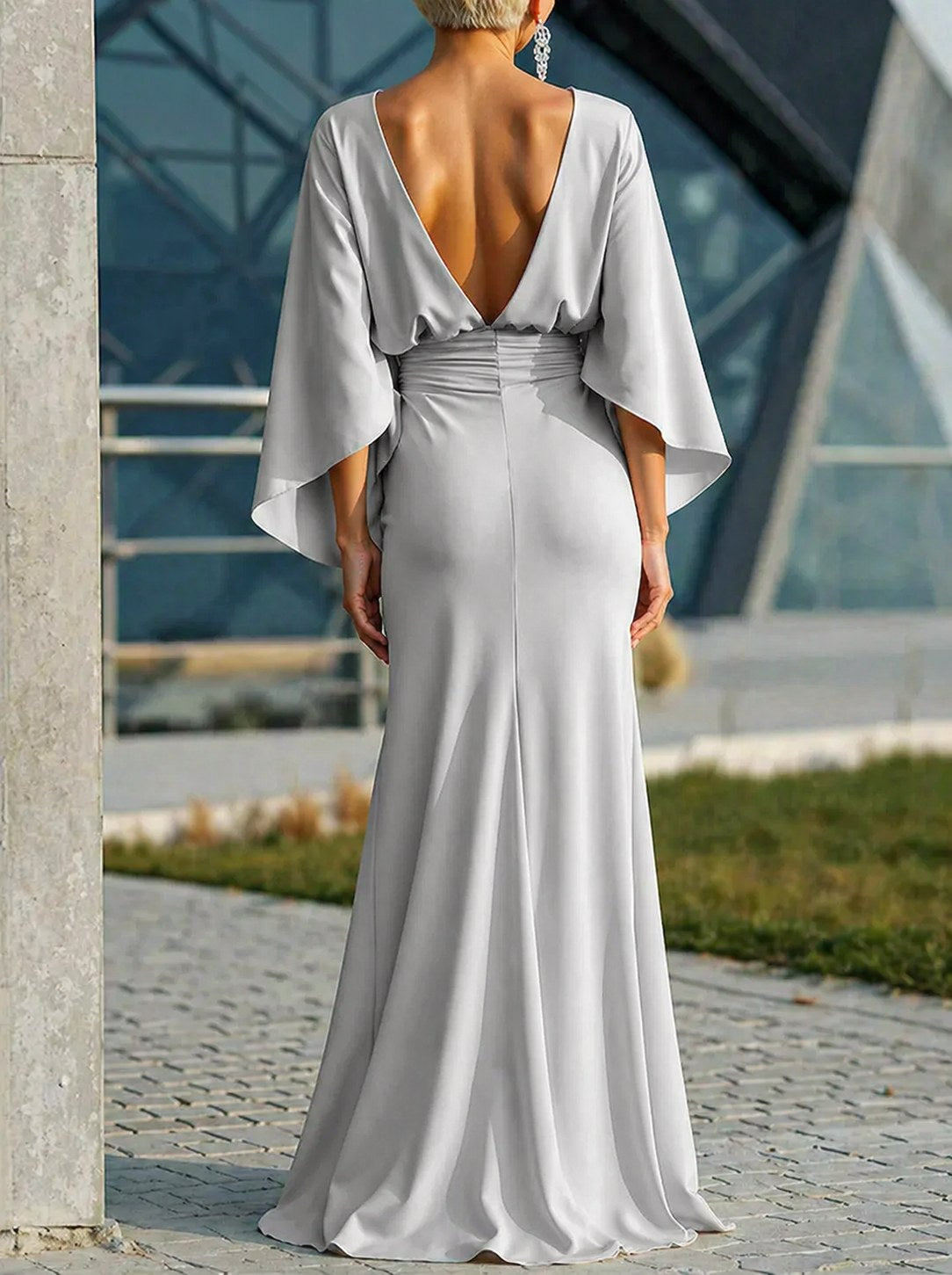 Audrey | Women's Sleeveless V-Neck Midi Dress, Breathable Summer Dress | Everlasting Boutique