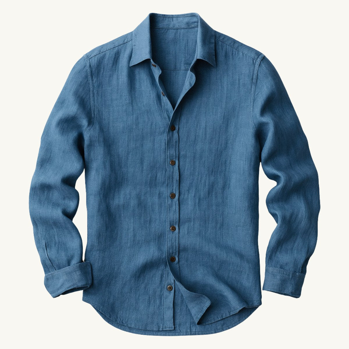 Bart | Men's Long-Sleeve Linen Shirt, Loose-Fitting Summer Shirt | Everlasting Boutique