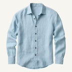 Bart | Men's Long-Sleeve Linen Shirt, Loose-Fitting Summer Shirt | Everlasting Boutique