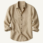 Bart | Men's Long-Sleeve Linen Shirt, Loose-Fitting Summer Shirt | Everlasting Boutique