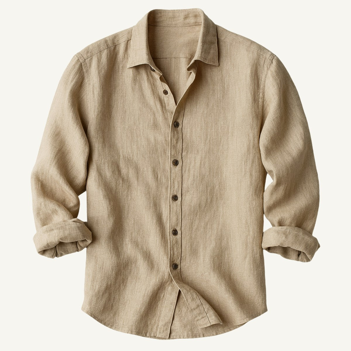 Bart | Men's Long-Sleeve Linen Shirt, Loose-Fitting Summer Shirt | Everlasting Boutique
