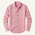 Bart | Men's Long-Sleeve Linen Shirt, Loose-Fitting Summer Shirt | Everlasting Boutique