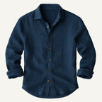 Bart | Men's Long-Sleeve Linen Shirt, Loose-Fitting Summer Shirt | Everlasting Boutique
