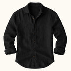 Bart | Men's Long-Sleeve Linen Shirt, Loose-Fitting Summer Shirt | Everlasting Boutique