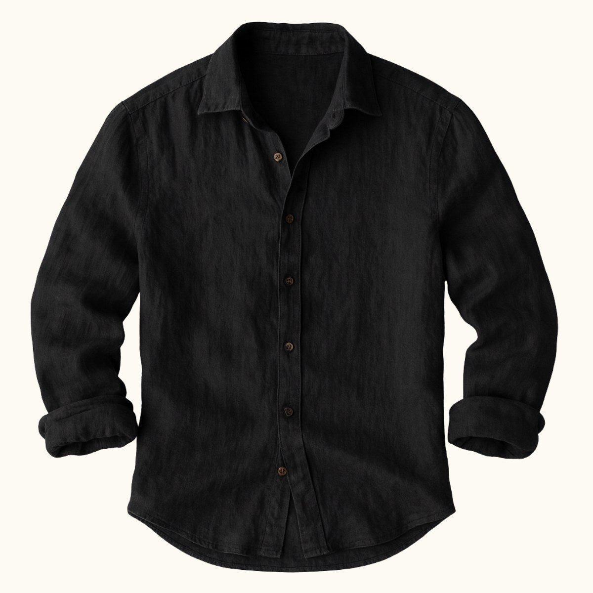 Bart | Men's Long-Sleeve Linen Shirt, Loose-Fitting Summer Shirt | Everlasting Boutique