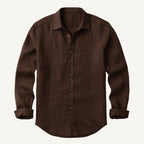 Bart | Men's Long-Sleeve Linen Shirt, Loose-Fitting Summer Shirt | Everlasting Boutique