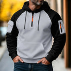 Bastian | Men's Jumper with Zip, Sporty Knit Jumper | Everlasting Boutique | Black