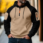 Bastian | Men's Jumper with Zip, Sporty Knit Jumper | Everlasting Boutique | Black