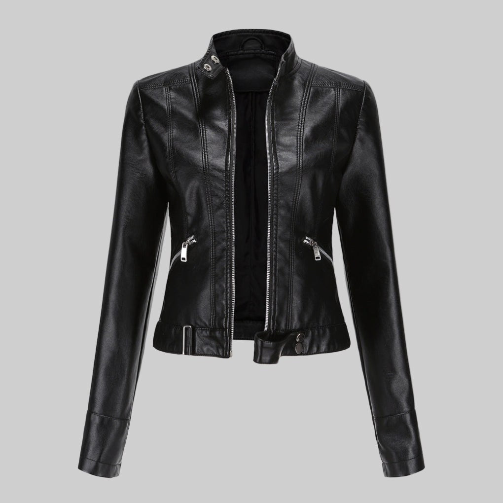 Beatrice | Women's Leather Jacket, Classic Tailored Outerwear | Everlasting Boutique