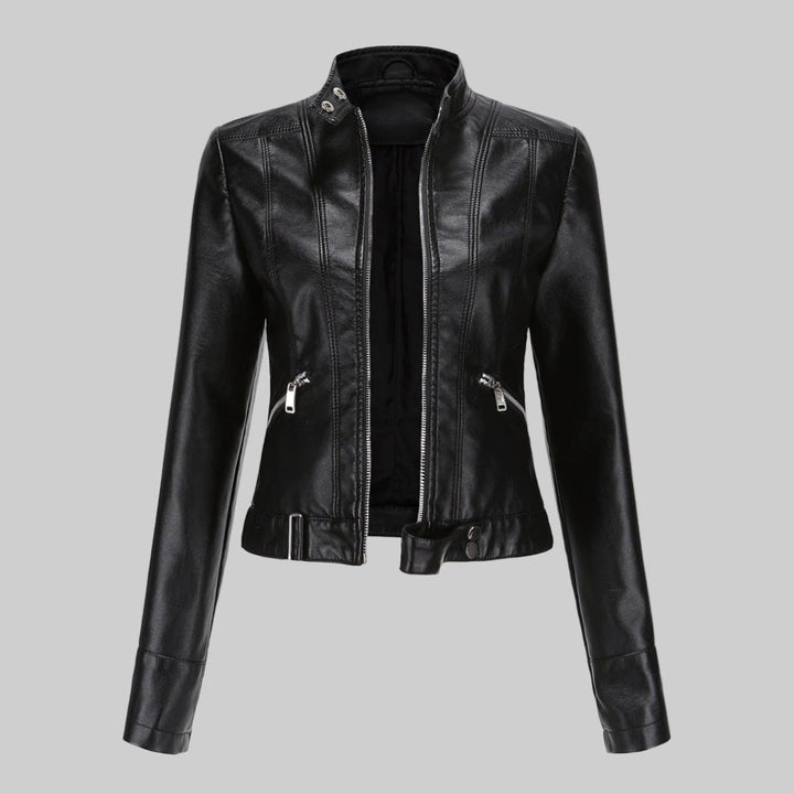 Beatrice | Women's Leather Jacket, Classic Tailored Outerwear | Everlasting Boutique