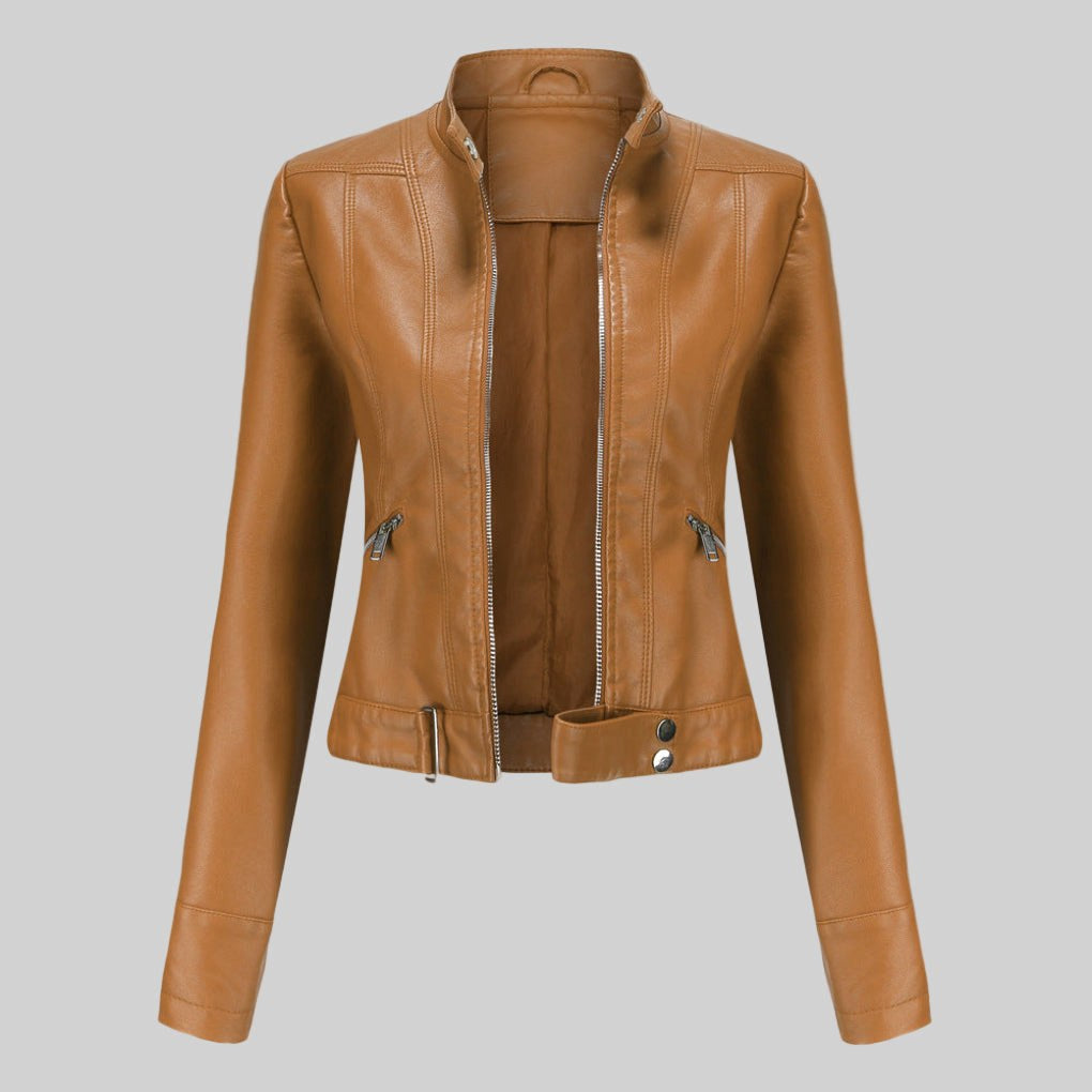 Beatrice | Women's Leather Jacket, Classic Tailored Outerwear | Everlasting Boutique