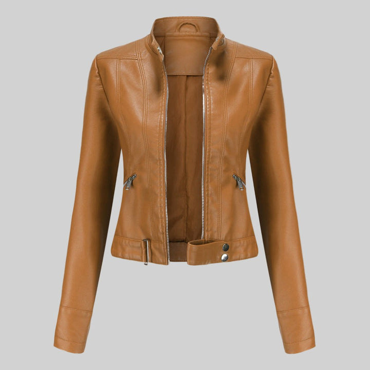Beatrice | Women's Leather Jacket, Classic Tailored Outerwear | Everlasting Boutique