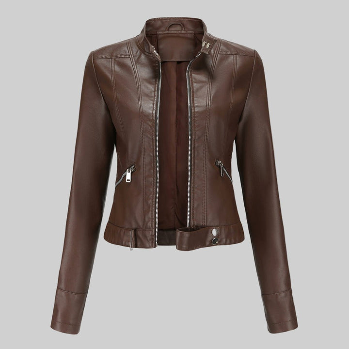 Beatrice | Women's Leather Jacket, Classic Tailored Outerwear | Everlasting Boutique