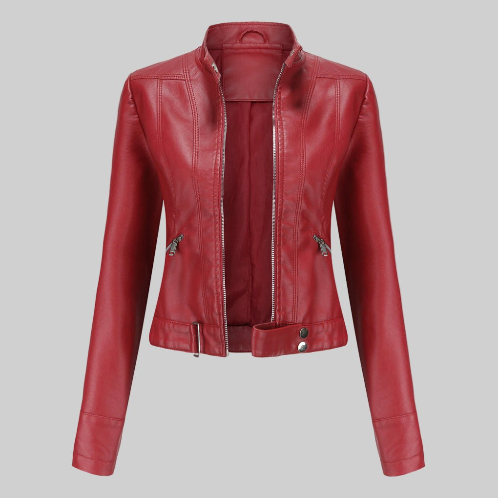 Beatrice | Women's Leather Jacket, Classic Tailored Outerwear | Everlasting Boutique