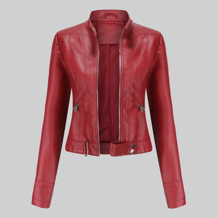 Beatrice | Women's Leather Jacket, Classic Tailored Outerwear | Everlasting Boutique