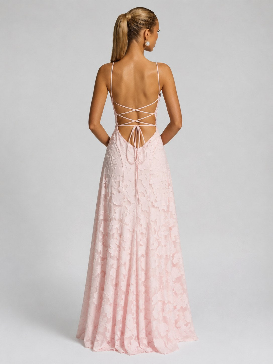 Bella | Women's Floral Maxi Dress, Sculpted Silhouette Evening Dress | Everlasting Boutique | White