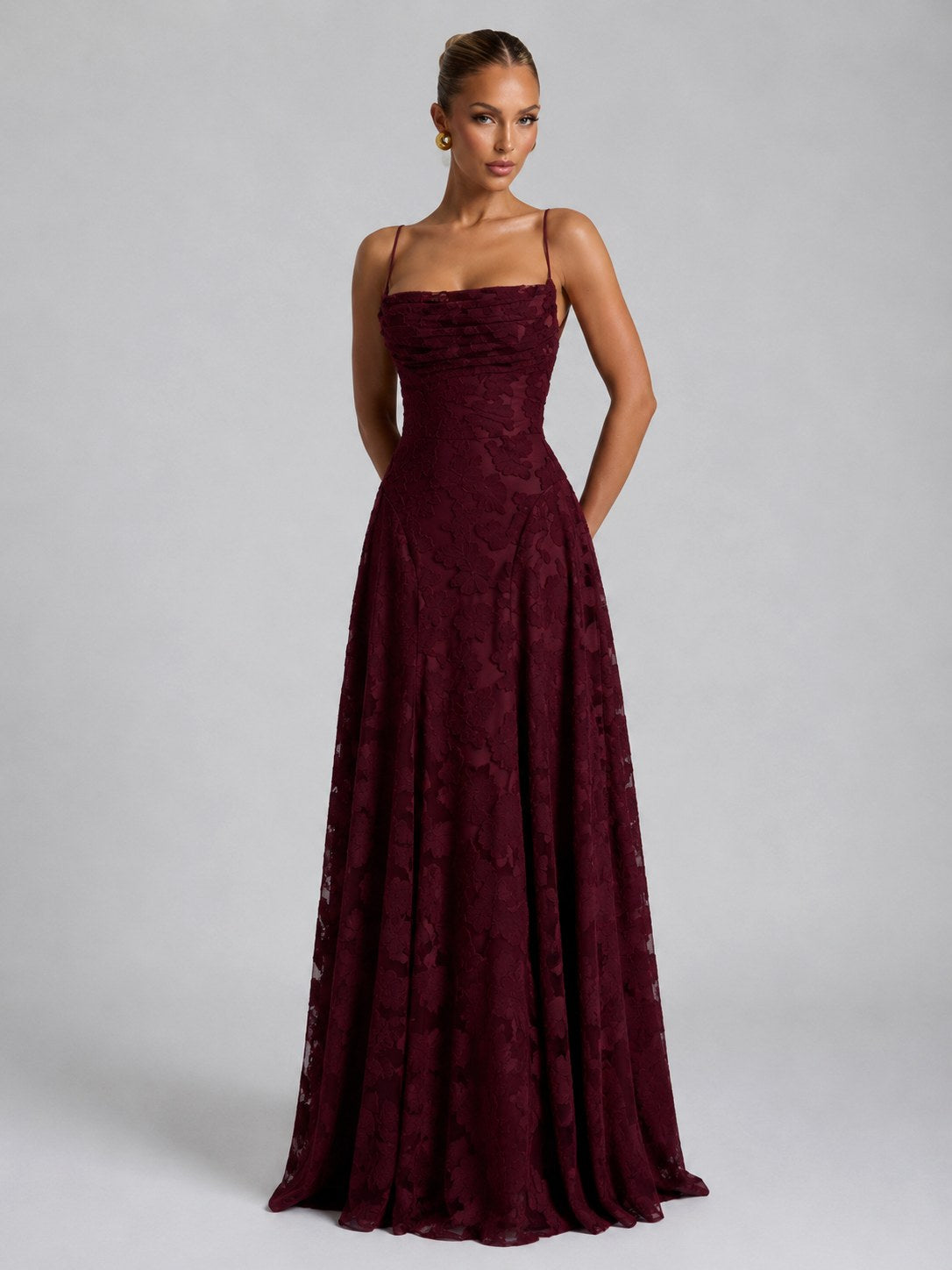 Bella | Women's Floral Maxi Dress, Sculpted Silhouette Evening Dress | Everlasting Boutique