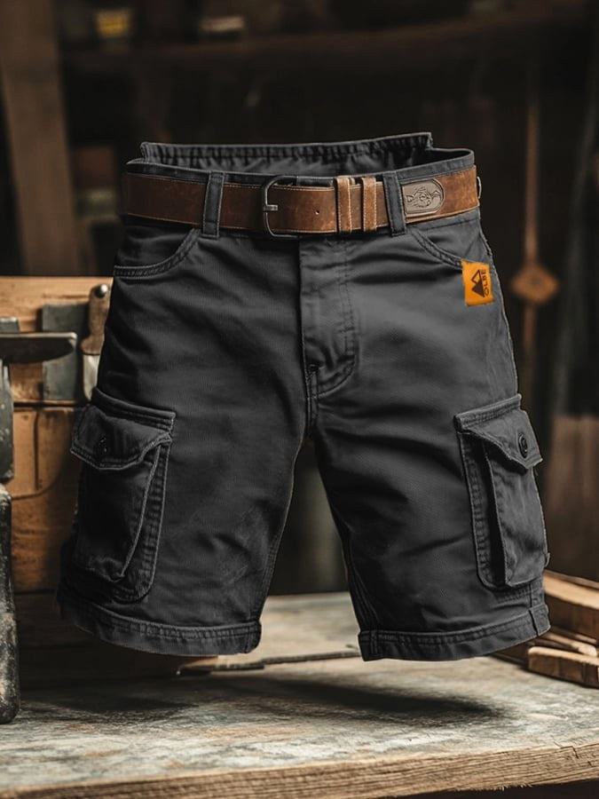 Benedict | Men's Vintage Cargo Shorts, Relaxed-Fit Utility Shorts | Everlasting Boutique