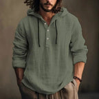 Bernd | Men's Hoodie with Relaxed Cut, Modern Hooded Sweatshirt | Everlasting Boutique | White