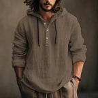 Bernd | Men's Hoodie with Relaxed Cut, Modern Hooded Sweatshirt | Everlasting Boutique | White