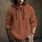 Bernd | Men's Hoodie with Relaxed Cut, Modern Hooded Sweatshirt | Everlasting Boutique | White