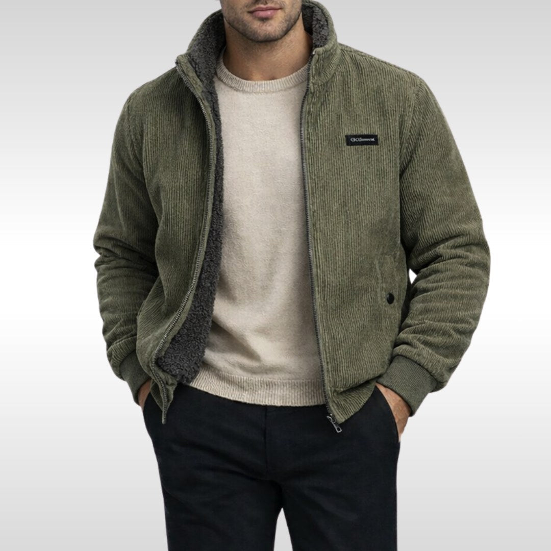 Blake | Men's Corduroy Jacket, Warm Comfort Jacket | Everlasting Boutique | Grey