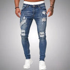 Blake | Men's Skinny Ripped Jeans, Distressed Mid-Rise Jeans | Everlasting Boutique