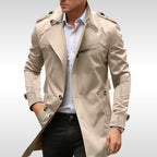 Brett | Women's Classic Trench Coat, Tailored Autumn Coat | Everlasting Boutique | Blue