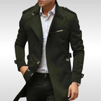 Brett | Women's Classic Trench Coat, Tailored Autumn Coat | Everlasting Boutique | Green