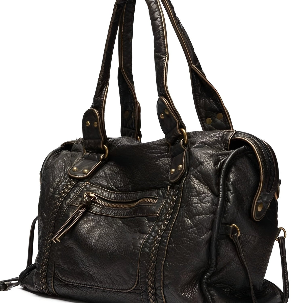 Brittany | Women's Zippered Shoulder Bag – Elegant Everyday Handbag | Everlasting Boutique