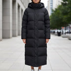 Brigitte | Women's Waterproof Quilted Parka Jacket, Long Hooded Winter Coat | Everlasting Boutique