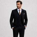 Callum | Men's Linen Three-Piece Suit with Waistcoat, Tailored Blazer Suit | Everlasting Boutique