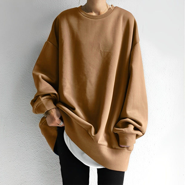 Cecilia | Women's Oversized Knit Jumper, Perfect for Everyday Wear | Everlasting Boutique | Brown
