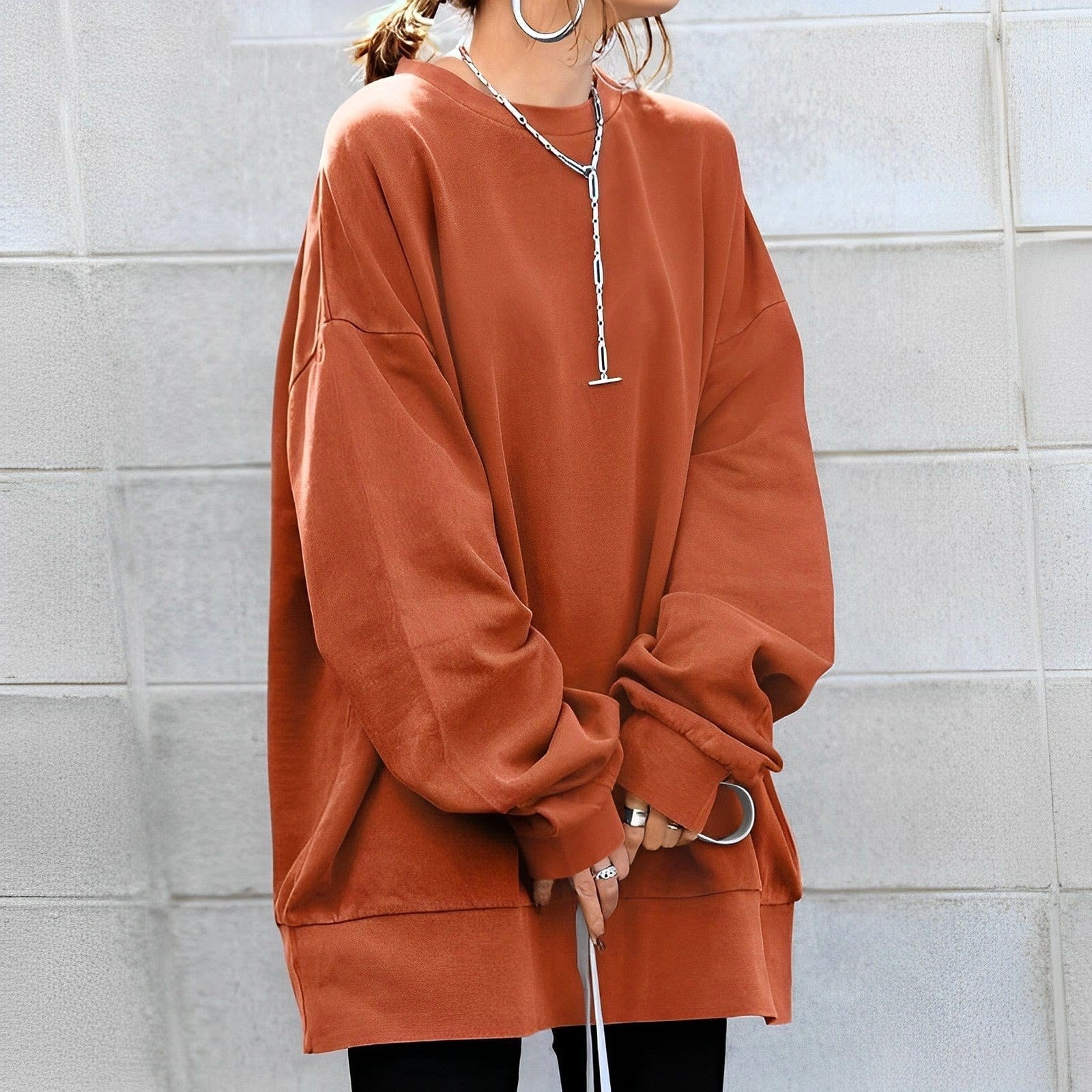 Cecilia | Women's Oversized Knit Jumper, Perfect for Everyday Wear | Everlasting Boutique | Blue