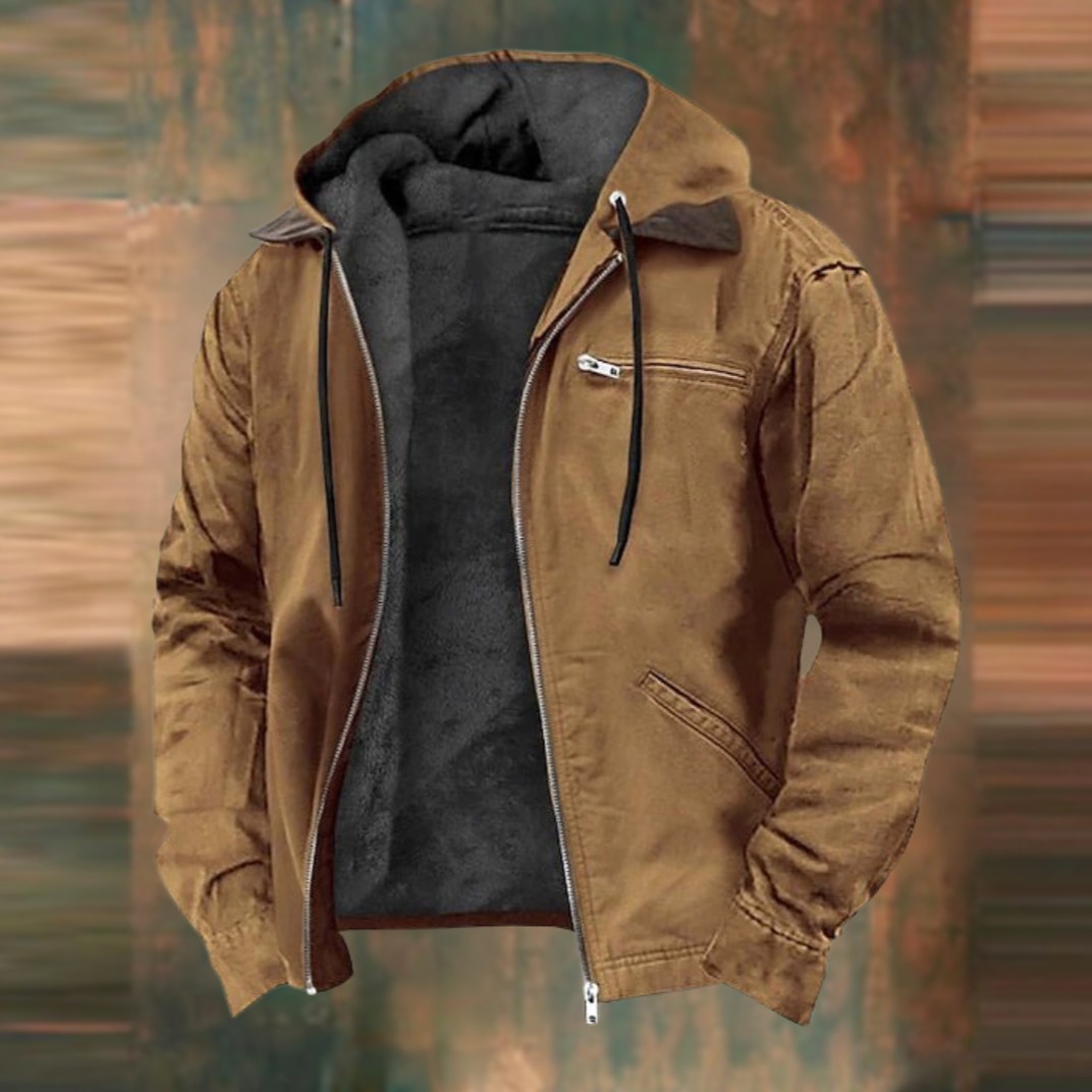 Charles | Men's Tailored Autumn Jacket with Pockets, Smart Wool-Blend Jacket | Everlasting Boutique | Brown
