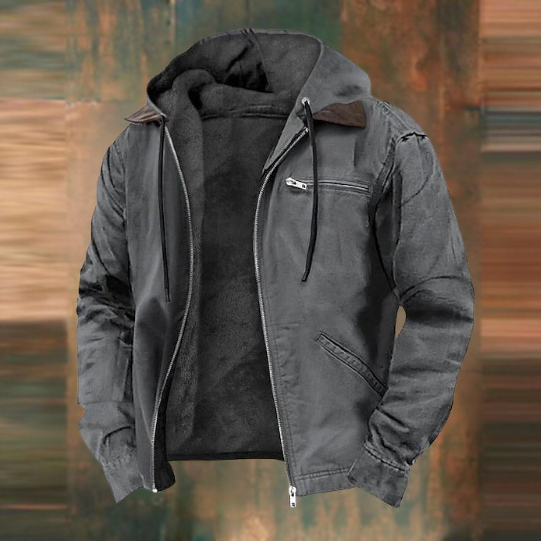 Charles | Men's Tailored Autumn Jacket with Pockets, Smart Wool-Blend Jacket | Everlasting Boutique | Blue