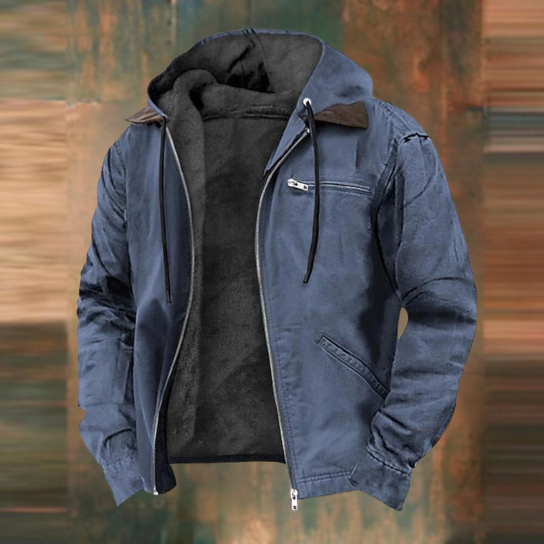 Charles | Men's Tailored Autumn Jacket with Pockets, Smart Wool-Blend Jacket | Everlasting Boutique | Grey