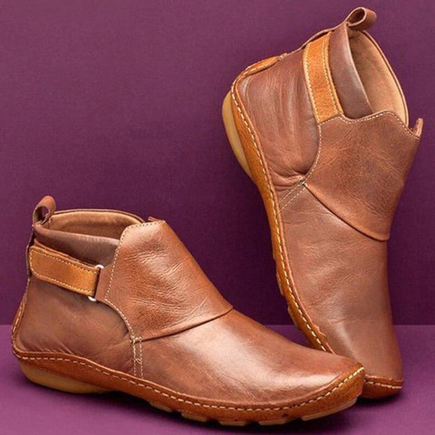 Charlotte | Women's Orthopaedic Ankle Boots, Perfect for Autumn Walks | Everlasting Boutique | Brown