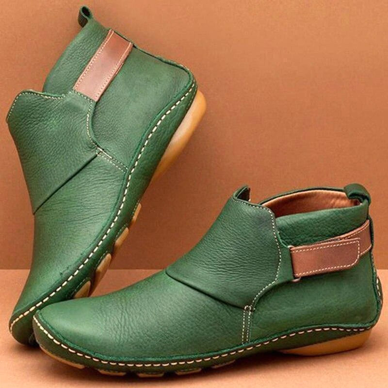 Charlotte | Women's Orthopaedic Ankle Boots, Perfect for Autumn Walks | Everlasting Boutique | Green