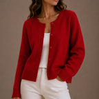 Charlotte | Women's Soft Knit Cardigan, Button-Up Long Sleeve Sweater | Everlasting Boutique